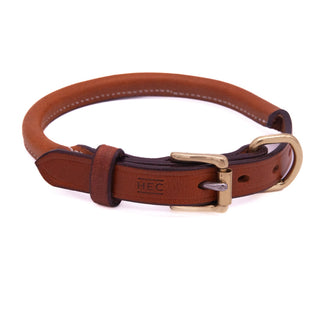 Rolled Leather Dog Collar