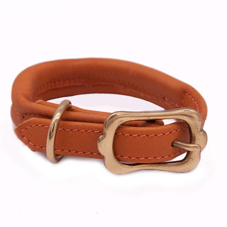 Soft Padded Leather Dog Collar